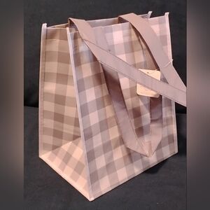 Plaid Tote Bag - Gray